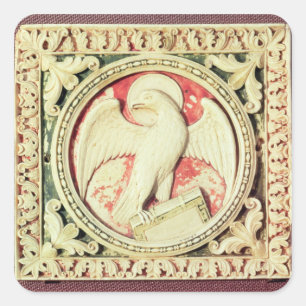 Symbool van John de Evangelist Vierkante Sticker