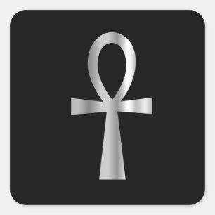 Symbool van Kemetism- Ankh Vierkante Sticker