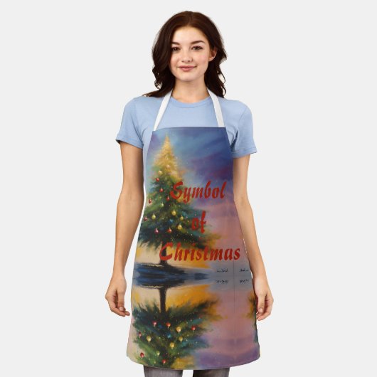 Symbool van Kerstmis Schort (Gedragen)