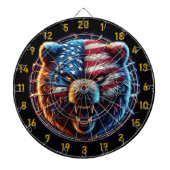 Symbool van kracht en Beer Dartbord (Voorkant)