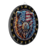 Symbool van kracht en Beer Dartbord (Voorkant Links)