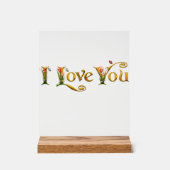 Symbool van Liefde_Custom Mooie Acryl Tekenen Acryl Bord (Voorkant)