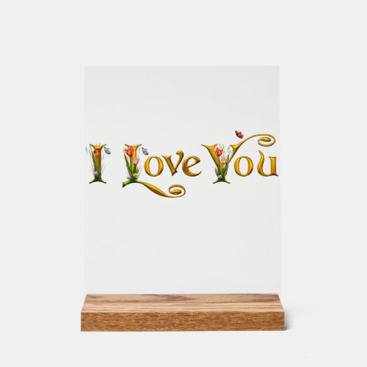 Symbool van Liefde_Custom Mooie Acryl Tekenen Acryl Bord (Voorkant)