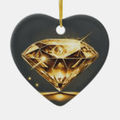 Symbool van liefde en vreugde keramisch ornament (Voorkant)