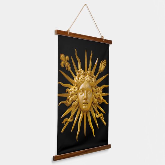 Symbool van Lodewijk XIV de Zonnekoning Hangend Wandkleed (Gebogen)