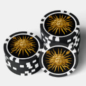 Symbool van Lodewijk XIV de Zonnekoning Poker Chips (Opstapeling)