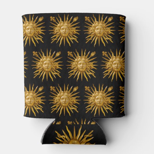 Symbool van Louis XIV de Sun King Blikjeskoeler (Achterkant)