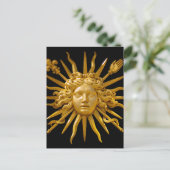 Symbool van Louis XIV de Sun King Briefkaart (Staand voorkant)