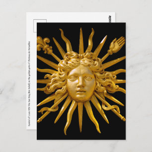 Symbool van Louis XIV de Sun King Briefkaart