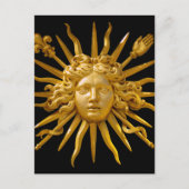 Symbool van Louis XIV de Sun King Briefkaart (Voorkant)