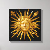 Symbool van Louis XIV de Sun King Canvas Afdruk (Voorkant)