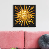 Symbool van Louis XIV de Sun King Canvas Afdruk (Insitu (Woonkamer))