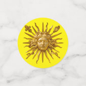 Symbool van Louis XIV de Sun King Confetti (Kleine voorkant)
