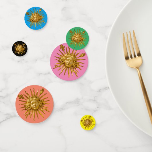 Symbool van Louis XIV de Sun King Confetti (Groep)