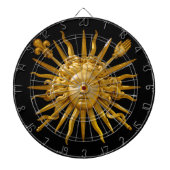 Symbool van Louis XIV de Sun King Dartbord (Voorkant)