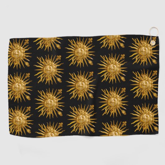 Symbool van Louis XIV de Sun King Golfhanddoek (Horizontaal)