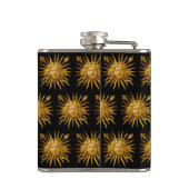 Symbool van Louis XIV de Sun King Heupfles (Achterkant)