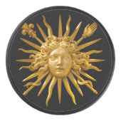 Symbool van Louis XIV de Sun King Hockey Puck (Voorkant)