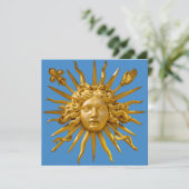Symbool van Louis XIV de Sun King Kaart (Staand voorkant)