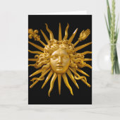 Symbool van Louis XIV de Sun King Kaart (Voorkant)