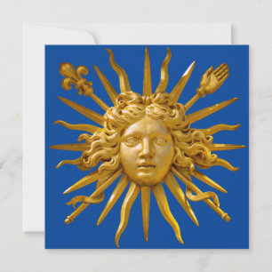 Symbool van Louis XIV de Sun King Kaart