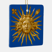 Symbool van Louis XIV de Sun King Keramisch Ornament (Rechts)