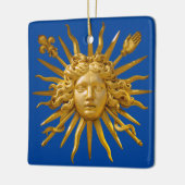 Symbool van Louis XIV de Sun King Keramisch Ornament (Links)