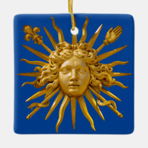 Symbool van Louis XIV de Sun King Keramisch Ornament