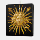Symbool van Louis XIV de Sun King Keramisch Ornament (Links)