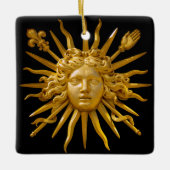 Symbool van Louis XIV de Sun King Keramisch Ornament (Voorkant)