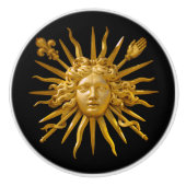 Symbool van Louis XIV de Sun King Keramische Knop (Voorkant)