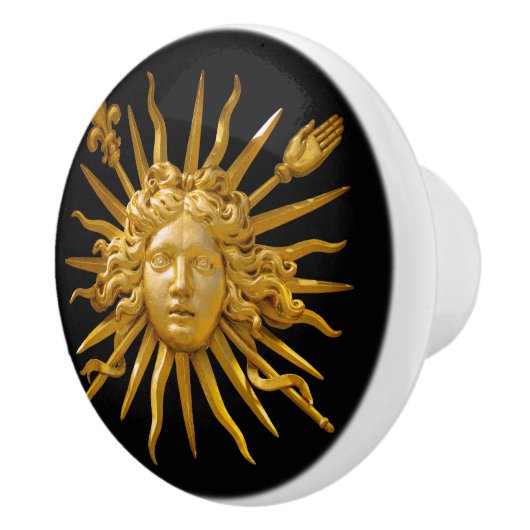 Symbool van Louis XIV de Sun King Keramische Knop (Rechts)