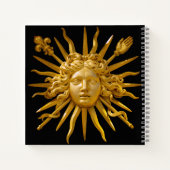 Symbool van Louis XIV de Sun King Notitieboek (Achterkant)