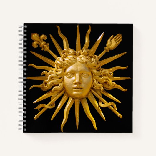 Symbool van Louis XIV de Sun King Notitieboek (Voorkant)