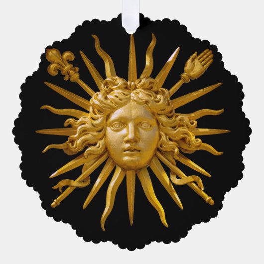 Symbool van Louis XIV de Sun King Ornament Kaart (Voorkant)