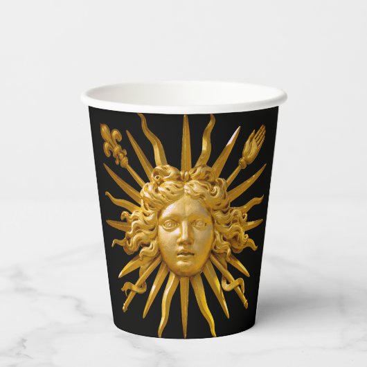 Symbool van Louis XIV de Sun King Papieren Bekers (Achterkant)