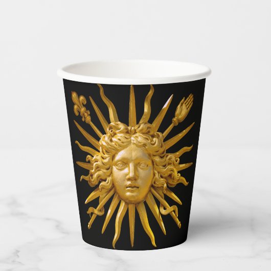 Symbool van Louis XIV de Sun King Papieren Bekers (Voorkant)