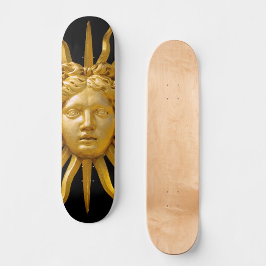 Symbool van Louis XIV de Sun King Persoonlijk Skateboard (Voorkant)