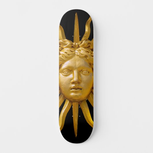 Symbool van Louis XIV de Sun King Persoonlijk Skateboard (Voorkant)