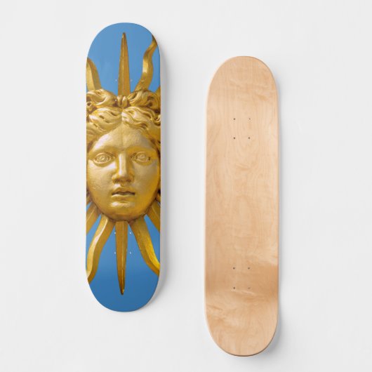 Symbool van Louis XIV de Sun King Persoonlijk Skateboard (Voorkant)