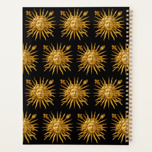 Symbool van Louis XIV de Sun King Planner (Achterkant)