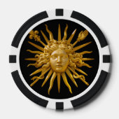 Symbool van Louis XIV de Sun King Poker Chips (Voorkant)