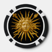 Symbool van Louis XIV de Sun King Poker Chips (Achterkant)