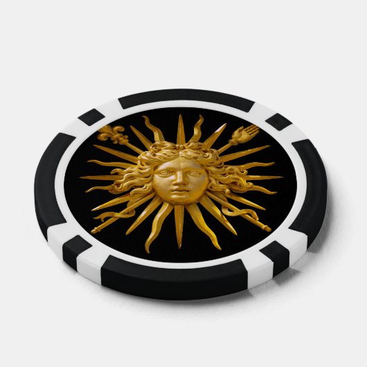 Symbool van Louis XIV de Sun King Poker Chips (Enkel)