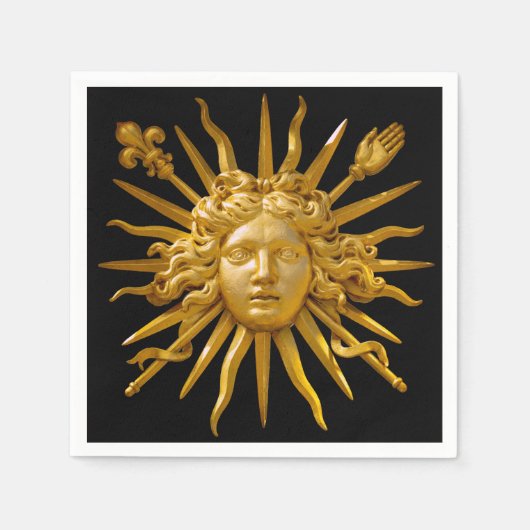 Symbool van Louis XIV de Sun King Servet (Voorkant)
