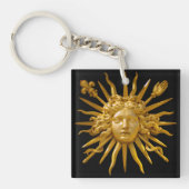 Symbool van Louis XIV de Sun King Sleutelhanger (Voorkant)