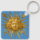 Symbool van Louis XIV de Sun King Sleutelhanger (Achterkant)