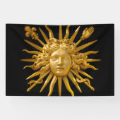 Symbool van Louis XIV de Sun King Spandoek (Horizontaal)