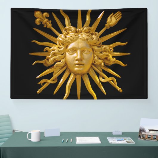 Symbool van Louis XIV de Sun King Spandoek (Beurs)