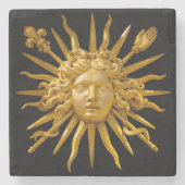 Symbool van Louis XIV de Sun King Stenen Onderzetter (Voorkant)